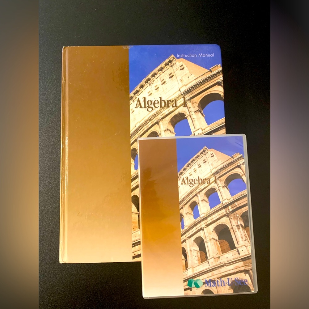 Math U See Algebra 1 Instruction Manual and DVD